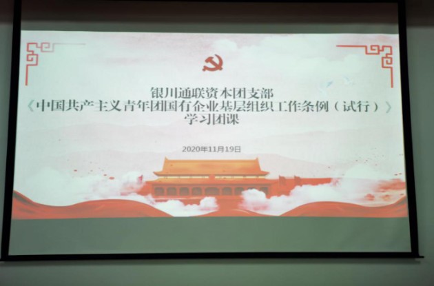 银川通联资本组织所属企业团组织开展《中国共产主义青年团国有企业基层组织工作条例（试行）》专题学习